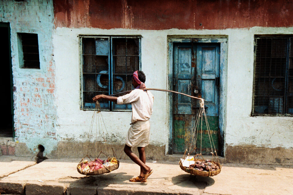 Indian Man Going to Market